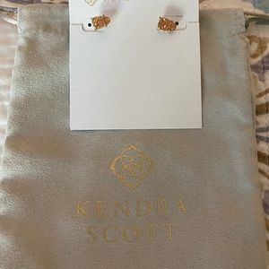 Kendra Scott drusy earrings.